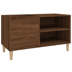 vidaXL Mueble discos madera contrachapada roble marrón 84,5x38x48 cm