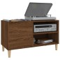 vidaXL Mueble discos madera contrachapada roble marrón 84,5x38x48 cm vidaXL Mueble discos madera contrachapada roble marrón 84,5x38x48 cm