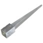 vidaXL Picas de tierra 12 uds acero galvanizado plateado 9x9x75 cm vidaXL Picas de tierra 12 uds acero galvanizado plateado 9x9x75 cm