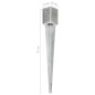 vidaXL Picas de tierra 12 uds acero galvanizado plateado 9x9x75 cm vidaXL Picas de tierra 12 uds acero galvanizado plateado 9x9x75 cm
