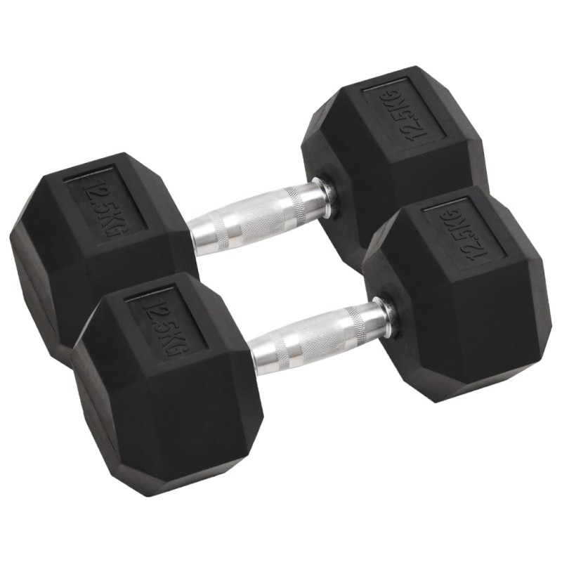 vidaXL Mancuernas 2 unidades hierro fundido 25 kg vidaXL Mancuernas 2 unidades hierro fundido 25 kg