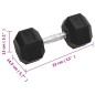 vidaXL Mancuernas 2 unidades hierro fundido 25 kg vidaXL Mancuernas 2 unidades hierro fundido 25 kg