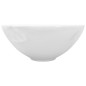 vidaXL Lavabo de cuarto de baño redondo cerámica blanco vidaXL Lavabo de cuarto de baño redondo cerámica blanco