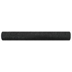 vidaXL Red de privacidad HDPE negro 1x25 m 75 g/m² 