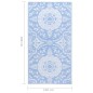 vidaXL Alfombra de exterior PP azul bebé 120x180 cm vidaXL Alfombra de exterior PP azul bebé 120x180 cm