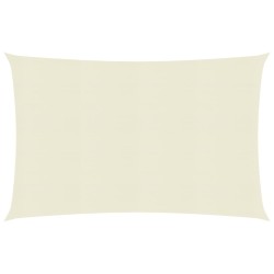 vidaXL Toldo de vela crema HDPE 160 g/m² 4x7 m 