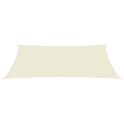 vidaXL Toldo de vela crema HDPE 160 g/m² 4x7 m 