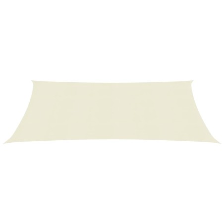 vidaXL Toldo de vela crema HDPE 160 g/m² 4x7 m 