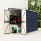 vidaXL Cobertizo de jardín de pared acero galvanizado 118x288x178 cm vidaXL Cobertizo de jardín de pared acero galvanizado 118x288x178 cm