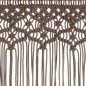 vidaXL Cortina de macramé algodón gris taupé 140x240 cm vidaXL Cortina de macramé algodón gris taupé 140x240 cm