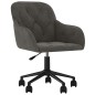 vidaXL Silla de oficina giratoria de terciopelo gris oscuro vidaXL Silla de oficina giratoria de terciopelo gris oscuro