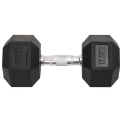 vidaXL Mancuerna hierro fundido 17,5 kg