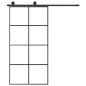 vidaXL Puerta corredera set herrajes vidrio ESG aluminio 102,5x205 cm vidaXL Puerta corredera set herrajes vidrio ESG aluminio 102,5x205 cm