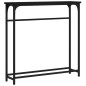 vidaXL Mesa consola madera de ingeniería negra 75x19,5x75 cm vidaXL Mesa consola madera de ingeniería negra 75x19,5x75 cm
