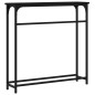 vidaXL Mesa consola madera de ingeniería negra 75x19,5x75 cm vidaXL Mesa consola madera de ingeniería negra 75x19,5x75 cm