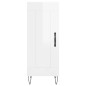 vidaXL Aparador alto madera contrachapada blanco brillo 34,5x34x180 cm vidaXL Aparador alto madera contrachapada blanco brillo 34,5x34x180 cm