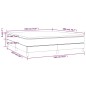 vidaXL Cama box spring con colchón tela azul 180x200 cm vidaXL Cama box spring con colchón tela azul 180x200 cm