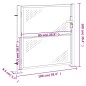 vidaXL Puerta de jardín de acero inoxidable 100x100 cm vidaXL Puerta de jardín de acero inoxidable 100x100 cm
