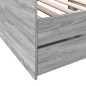 vidaXL Tumbona con cajones madera ingeniería gris Sonoma 100x200 cm vidaXL Tumbona con cajones madera ingeniería gris Sonoma 100x200 cm