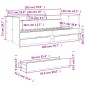 vidaXL Tumbona con cajones madera ingeniería gris Sonoma 100x200 cm vidaXL Tumbona con cajones madera ingeniería gris Sonoma 100x200 cm