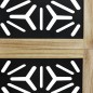 vidaXL Biombo separador 3 paneles madera maciza Paulownia marrón negro vidaXL Biombo separador 3 paneles madera maciza Paulownia marrón negro