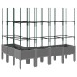 vidaXL Jardinera con enrejado PP gris claro 160x120x142,5 cm vidaXL Jardinera con enrejado PP gris claro 160x120x142,5 cm