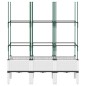 vidaXL Jardinera con enrejado PP blanco 120x40x142,5 cm vidaXL Jardinera con enrejado PP blanco 120x40x142,5 cm