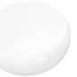 vidaXL Lavabo redondo de cerámica 40x15 cm blanco vidaXL Lavabo redondo de cerámica 40x15 cm blanco