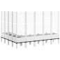 vidaXL Jardinera con enrejado PP blanco 200x160x142 cm