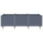 vidaXL Jardinera con ruedas PP gris 150x80x54 cm vidaXL Jardinera con ruedas PP gris 150x80x54 cm