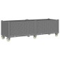 vidaXL Jardinera con ruedas PP gris claro 160x50x54 cm vidaXL Jardinera con ruedas PP gris claro 160x50x54 cm