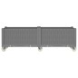 vidaXL Jardinera con ruedas PP gris claro 160x50x54 cm vidaXL Jardinera con ruedas PP gris claro 160x50x54 cm