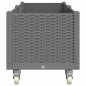 vidaXL Jardinera con ruedas PP gris claro 160x50x54 cm vidaXL Jardinera con ruedas PP gris claro 160x50x54 cm
