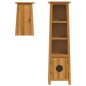 vidaXL Conjunto de muebles de baño 2 piezas madera maciza de pino vidaXL Conjunto de muebles de baño 2 piezas madera maciza de pino
