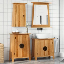 vidaXL Conjunto de muebles de baño 3 piezas madera maciza de pino