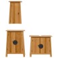 vidaXL Conjunto de muebles de baño 3 piezas madera maciza de pino vidaXL Conjunto de muebles de baño 3 piezas madera maciza de pino