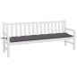 vidaXL Cojín de banco de jardín tela Oxford gris antracita 200x50x7 cm vidaXL Cojín de banco de jardín tela Oxford gris antracita 200x50x7 cm