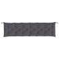 vidaXL Cojín de banco de jardín tela Oxford gris antracita 200x50x7 cm vidaXL Cojín de banco de jardín tela Oxford gris antracita 200x50x7 cm