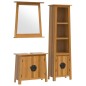 vidaXL Conjunto de muebles de baño 3 piezas madera maciza de pino
