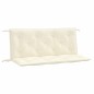 vidaXL Cojines de banco de jardín 2 uds blanco crema 120x50x7 cm vidaXL Cojines de banco de jardín 2 uds blanco crema 120x50x7 cm