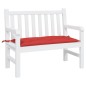vidaXL Cojín de banco de jardín tela Oxford rojo 110x50x7 cm vidaXL Cojín de banco de jardín tela Oxford rojo 110x50x7 cm