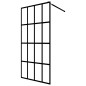 vidaXL Mampara de ducha vidrio templado transparente 100x195 cm vidaXL Mampara de ducha vidrio templado transparente 100x195 cm