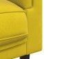 vidaXL Juego de sofás con cojines 2 piezas terciopelo amarillo vidaXL Juego de sofás con cojines 2 piezas terciopelo amarillo