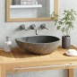 vidaXL Lavabo de piedra de río ovalado 37-46 cm vidaXL Lavabo de piedra de río ovalado 37-46 cm
