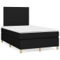 vidaXL Cama box spring con colchón tela negro 120x190 cm vidaXL Cama box spring con colchón tela negro 120x190 cm
