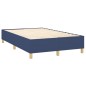 vidaXL Cama box spring con colchón tela azul 120x190 cm vidaXL Cama box spring con colchón tela azul 120x190 cm