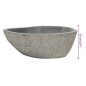 vidaXL Lavabo de piedra de río ovalado 37-46 cm vidaXL Lavabo de piedra de río ovalado 37-46 cm