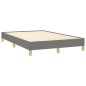 vidaXL Cama box spring con colchón tela gris oscuro 120x190 cm vidaXL Cama box spring con colchón tela gris oscuro 120x190 cm