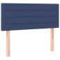 vidaXL Cama box spring con colchón tela azul 120x190 cm