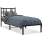 vidaXL Estructura de cama con cabecero metal negro 80x200 cm vidaXL Estructura de cama con cabecero metal negro 80x200 cm